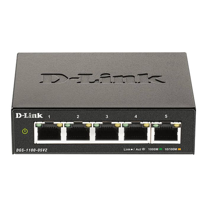 D-Link DGS-1100-05V2 5-Port Gigabit Smart Managed Switch