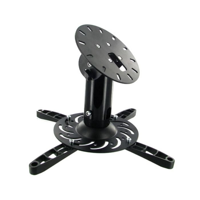 Black Projector Mount Bracket Fixed 20cm suits Flat or Angled Ceiling