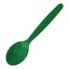 Olympia Kristallon Polypropylene Spoons Green 12 Pack 172mm Dessert Spoon Commercial Kitchen Tableware