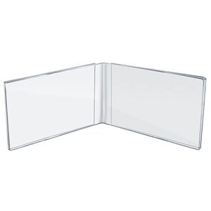 Unigift Inspire Horizontal Double Picture Photo Frame 10x15cm Clear