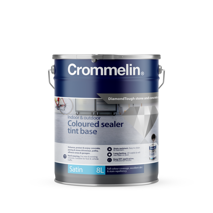 Crommelin 8L Satin DiamondTough Coloured Sealer Tint Base