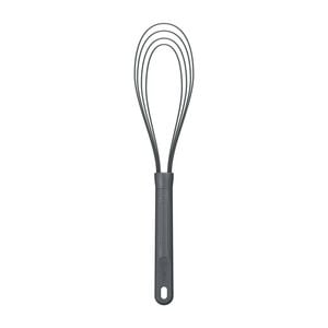 Zyliss Flat Whisk Silicone Kitchen Tool Heat Resistant Up To 240 Degrees Grey