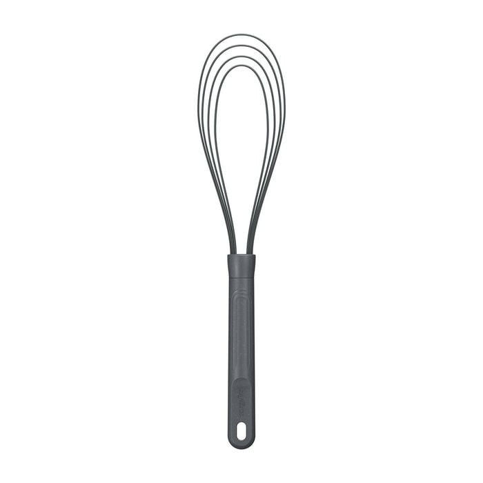 Zyliss Flat Whisk Silicone Kitchen Tool Heat Resistant Up To 240 Degrees Grey