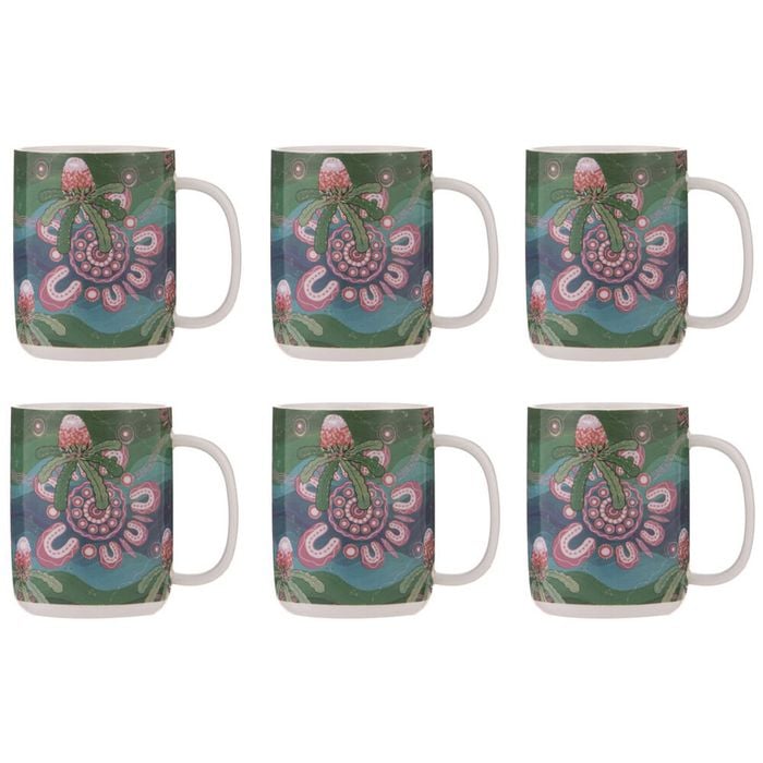 6PK Ashdene Spirit Land Beauty In Country New Bone China Drinking Mug 400ml