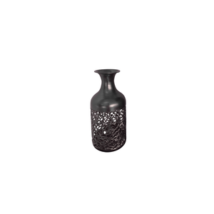 Elegant Collections Small Black Maya Decorative Vase