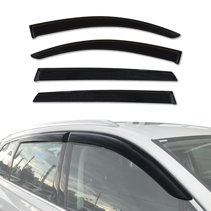 AUSGO Luxury Weather Shields for Audi Q7 SQ7 4M Series 2015-Onwards Weathershields Window Visors Wind Deflectors
