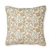 Summer Garden Orange/Blue Block Print Cushion