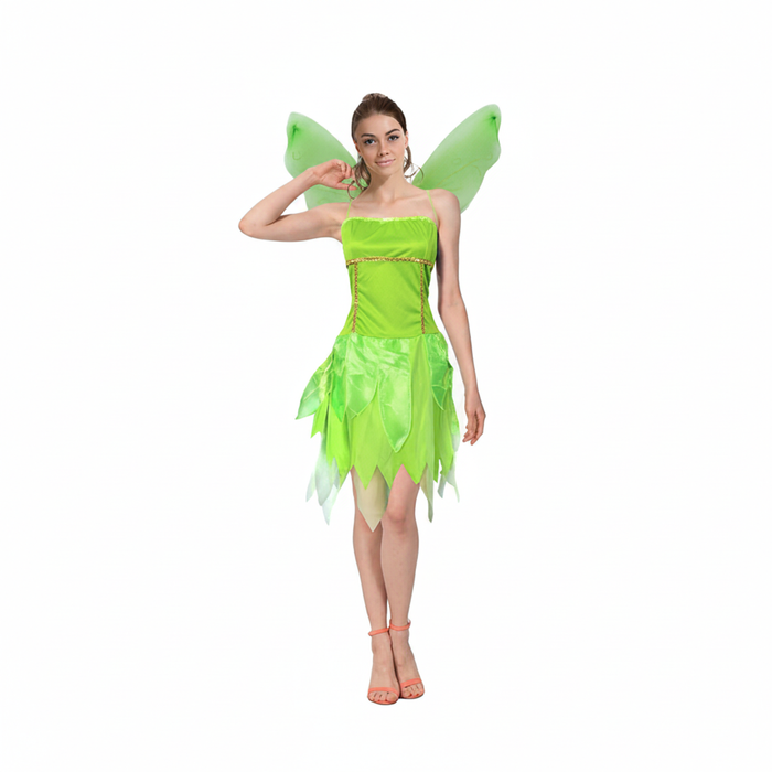 More Than Party Adult Fairy Costume Green Strapless Dress Outfit XS/S