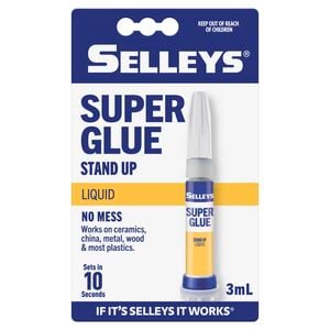 Selleys 3mL Super Glue Stand Up Bottle