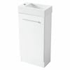 Estilo 400mm White Bathroom Vanity With 1 Tap Hole