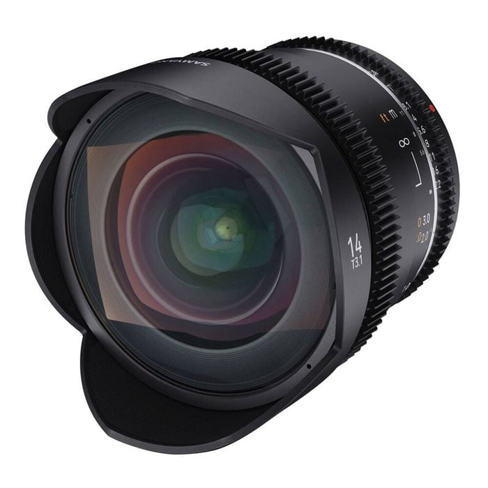 Samyang 14mm T3.1 MK2 VDSLR Lens For Canon EF Full Frame - Black