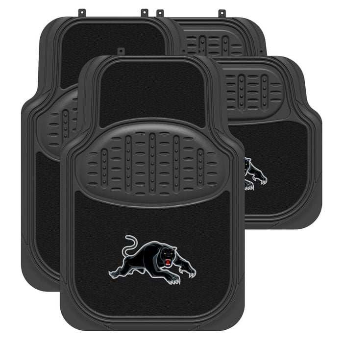 Penrith Panthers Official Nrl Universal Rubber Car Floor Mats Carpet