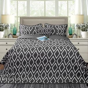 Ramesses Alena 4 Pieces Reversible Ultrasonic And Embossed Micro Flannel Comforter Set