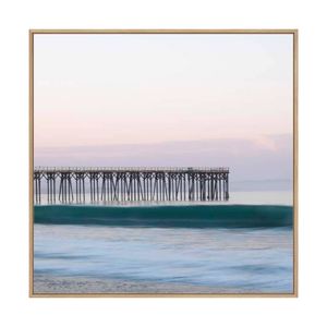 Artey | San Simeon - Framed Canvas - Natural Frame - 100 x 100cm