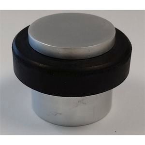 Miles Nelson Door Stop Floor Mounted Satin Chrome