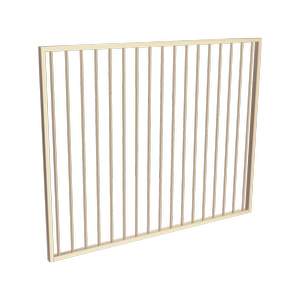 ProtectorAl 1201  1500 x 1200mm Primrose Aluminium Garden Gate Flat Top