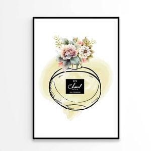 Green Colored Elegant Fashion Perfume Design Print 100% Australian Made 90x120cm (Poster)
