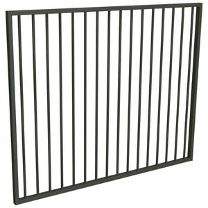 ProtectorAl 1470 x 1200mm Woodland Grey Aluminium Flat Top Garden Gate