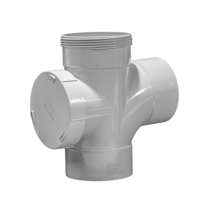Holman 100 x 88mm R/Access Female And Female DWV U PVC Junction