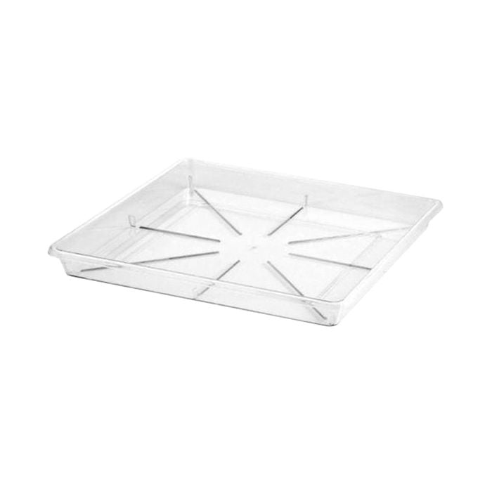 EDEN Clear Porto Planter Square Saucer - 270mm