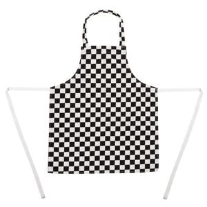 Whites Childrens Bib Apron Big Black And White Check Polycotton 510x685mm Kids Chef Wear