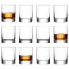 Lav Ada 305ml Whisky Glasses - Set Of 12 Classic Scotch Bourbon & Cocktails Tumblers Crystal Old Fashioned Drinking Glasses