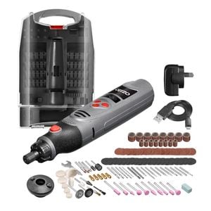 Ozito 3.6V Lithium-Ion Cordless Rotary Tool With 118 Accessory Kit LRTK-036