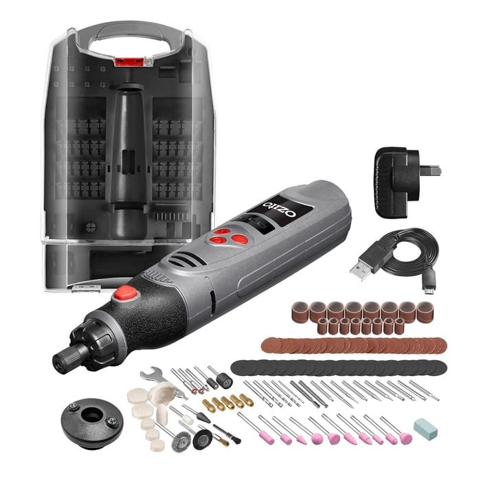 Ozito 3.6V Lithium-Ion Cordless Rotary Tool With 118 Accessory Kit LRTK-036