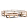 Santorini Package A Outdoor Aluminium Corner Modular Lounge In Teak Look Finish