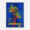 Galrie Vintage Western Australian Kangaroo Paws Travel Poster for Home Decor, Poster Only, A1 60 x 84cm (23 x 33inch)