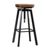 Levede Vintage Industrial Bar Stool Wooden
