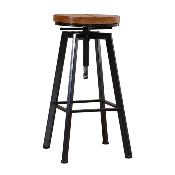 Levede Vintage Industrial Bar Stool Wooden