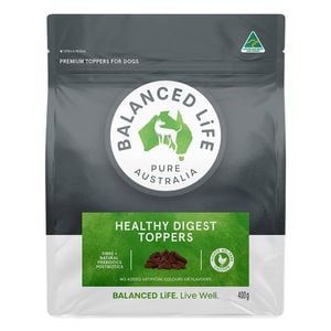 Balanced Life Healthy Digest Premium Toppers For Dogs  400 Gm