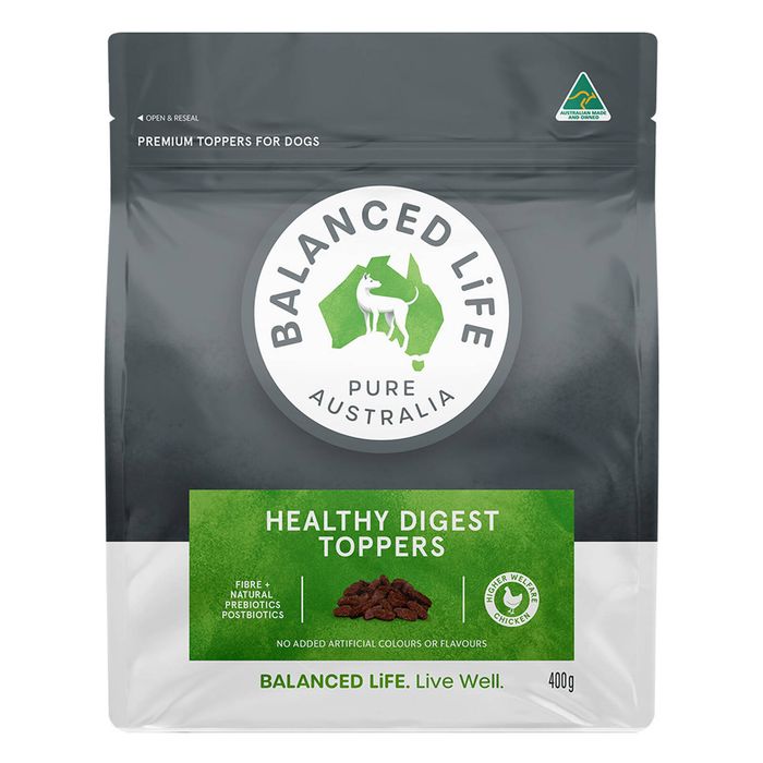 Balanced Life Healthy Digest Premium Toppers For Dogs  400 Gm
