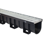 Everhard Industries EasyDRAIN Galvanised Round Bar Grate With 1m Channel