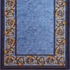 Ideal DIY 67 x 180cm Gold Leaf Blue Loop Pile Carpet Runner