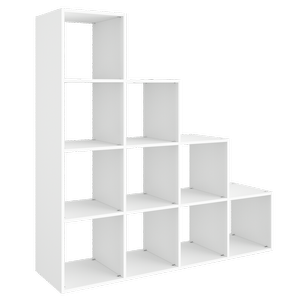 Lugna 1424 x 1424 x 390mm White 1-2-3-4 Step Cube Unit