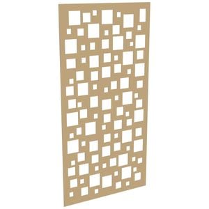 ProtectorAl 300-1200w x 1201-2400h Gold Matt/Gloss White Squares Unframed Composite Deco Panel
