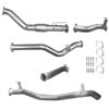 Ignite Exhausts Turbo Back For Toyota Landcruiser 79 Series V8 D/cab Cat & Muffler Raw Aluminised Steel