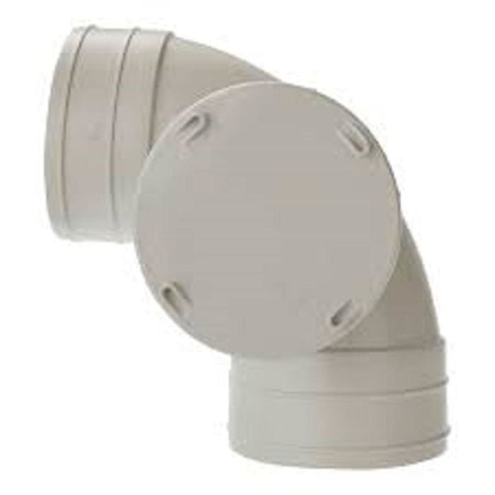 Holman 100mm 88 Degree Female & Female DWV U PVC Side Access Bend