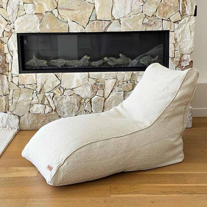 Bouclé Indoor Daybed - Cream - For Adults And Teeanagers - For Indoor Use