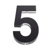 Sandleford 120mm Black Acrylic House Number 5