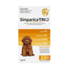 Simparica TRIO For Puppies (1.3-2.5kg) Yellow - 3 Pack