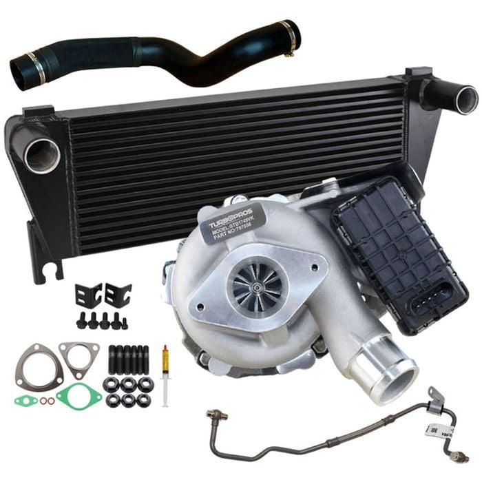Upgrade Billet Turbo Charger With 70mm Intercooler & Hose And Genuine Oil Feed Pipe For Ford Ranger 2.2L 2011-2015