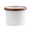 Urban Style Enamelware 5x4cm Ramekin w/ Red Rim - White