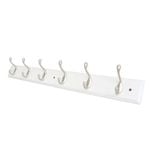 Syneco White Board 6 Hooks Coat Rack