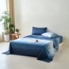 Blue Ombre 100% Cotton Bedding Sheet Set - King Size