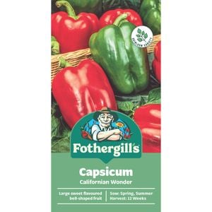 Fothergill's Californian Wonder Capsicum Vegetable Seeds