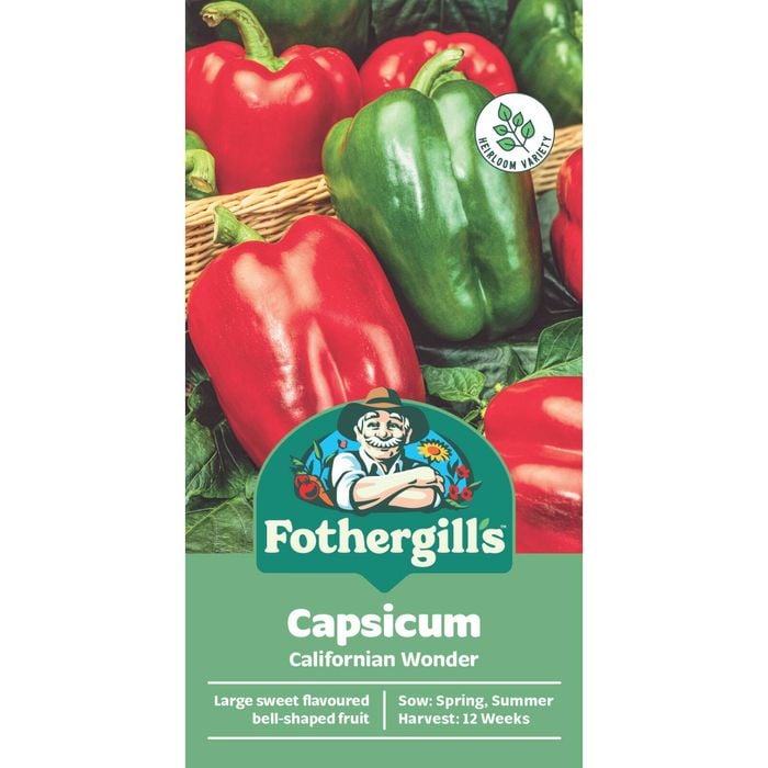 Fothergill's Californian Wonder Capsicum Vegetable Seeds