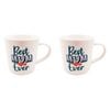 2x Urban Best Ever Mum 470ml Ceramic Mug Coffee/Tea Drinkware - White